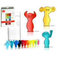 GLASS MARKERS PARTY PEOPLE SET OF 12 - ASSORTED